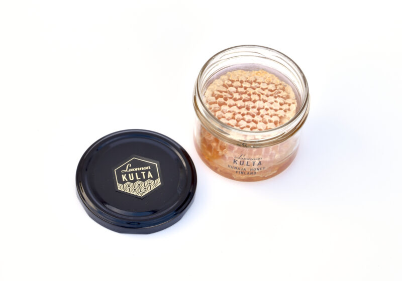 Comb Honey in glass jar