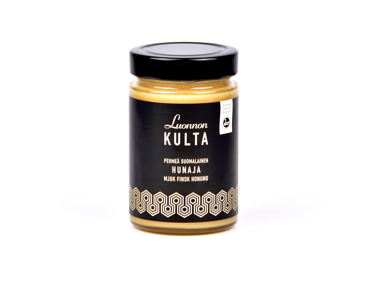 Luonnon Kulta Pehmeä Suomalainen hunaja lasipurkissa